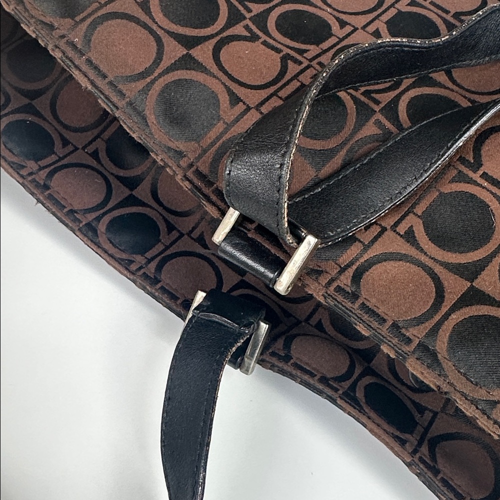 Vintage 2000’s Ferragamo Gancini Printed Shoulder Bag - Picture 15 of 16